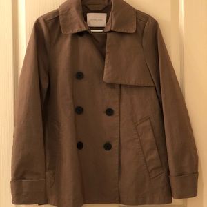 Everlane Army Khaki Green Swing Trench Coat